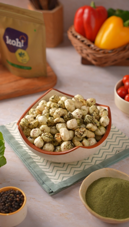 Spinach Makhana Recipe