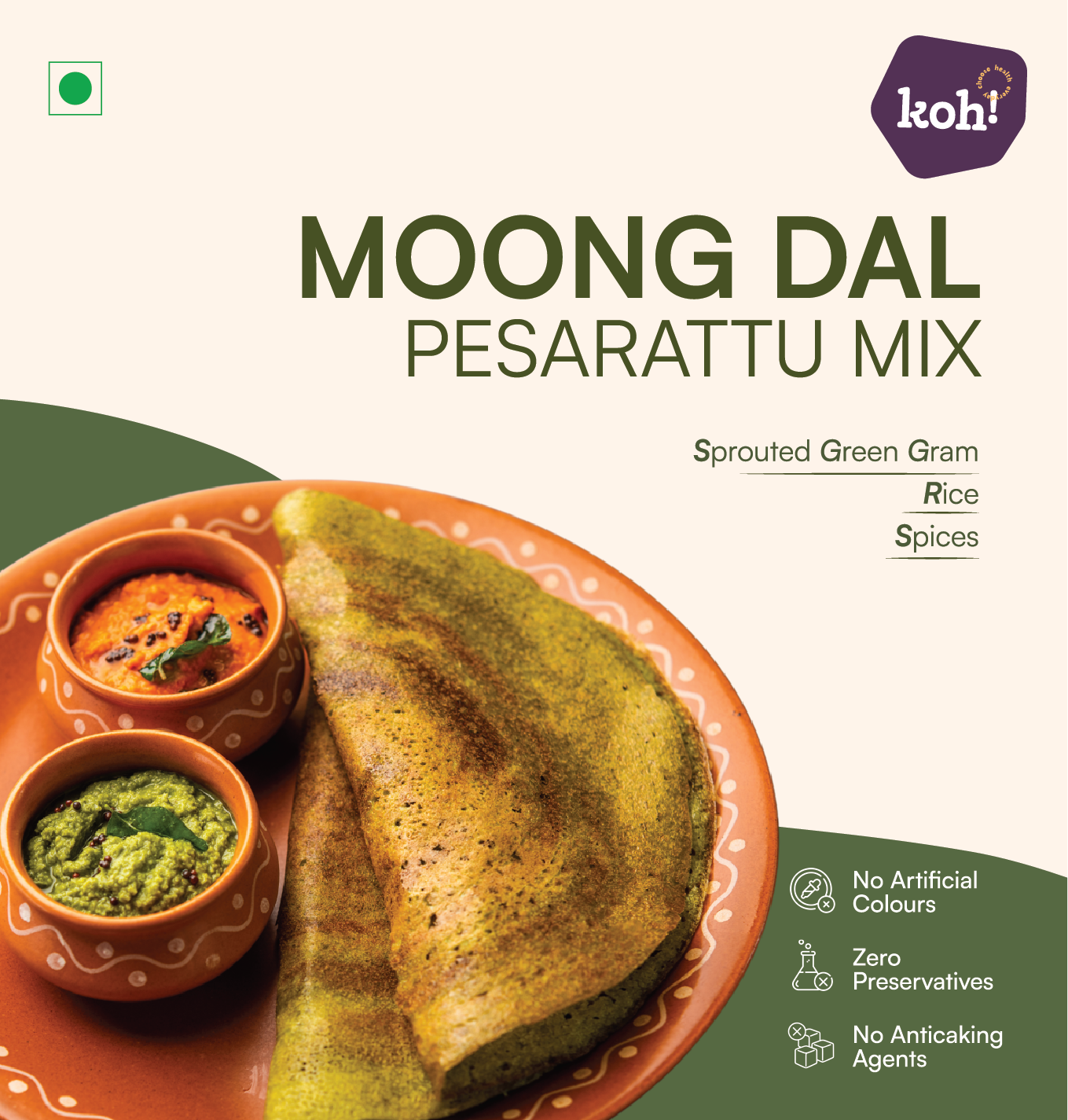 Pesarattu Mix / Moong Dal Chilla Mix