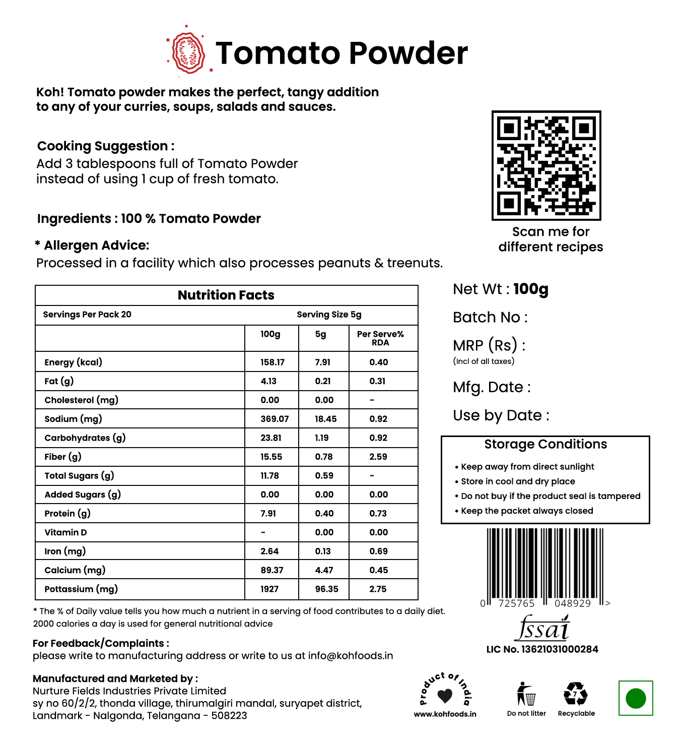Tomato Powder