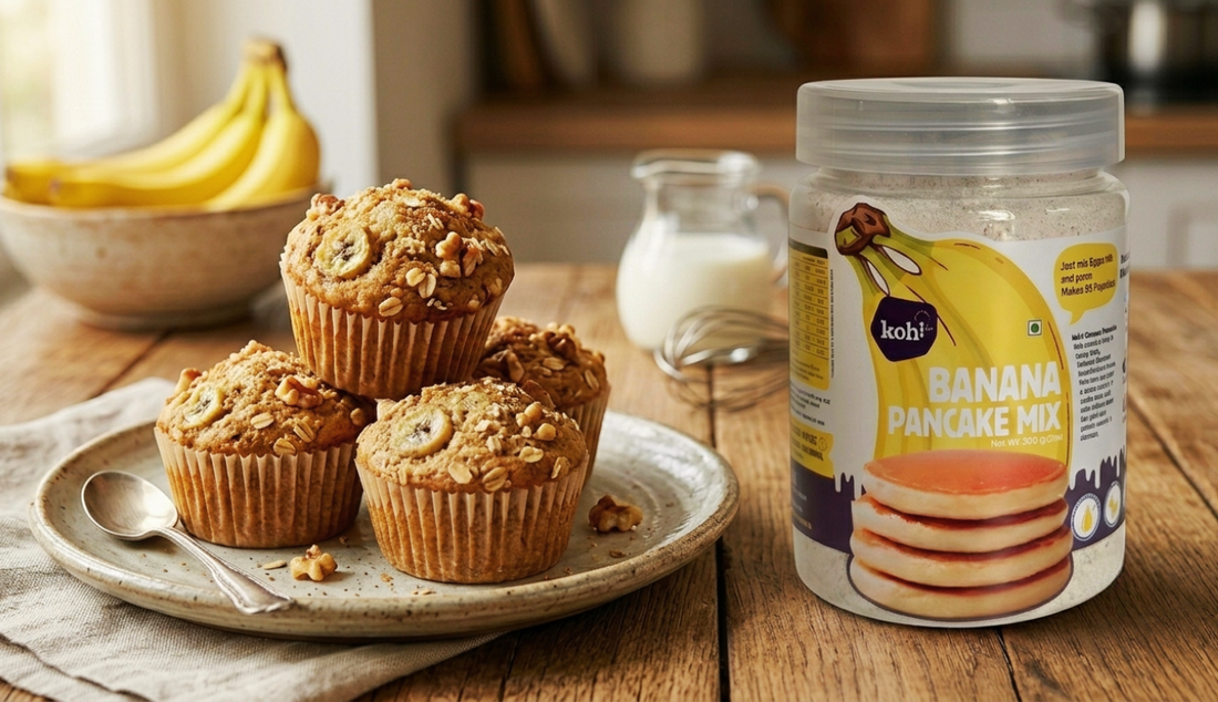 Healthy Banana Muffins