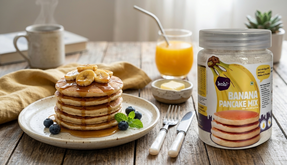 Banana Ragi Pancakes