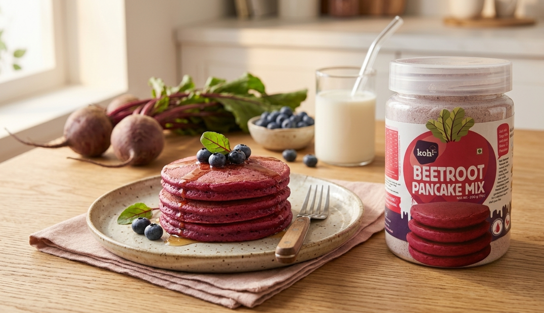 Beetroot Ragi Pancake