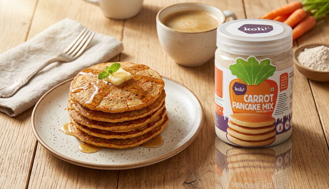 Carrot Ragi Pancake