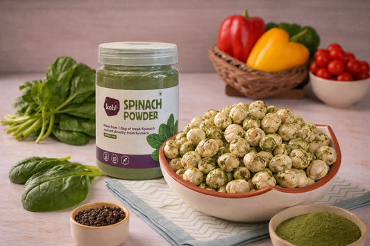 Spinach Makhana Recipe