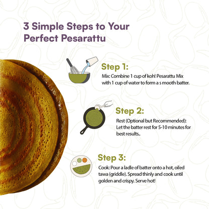 Sprouted Moong Dal Pesarattu Mix