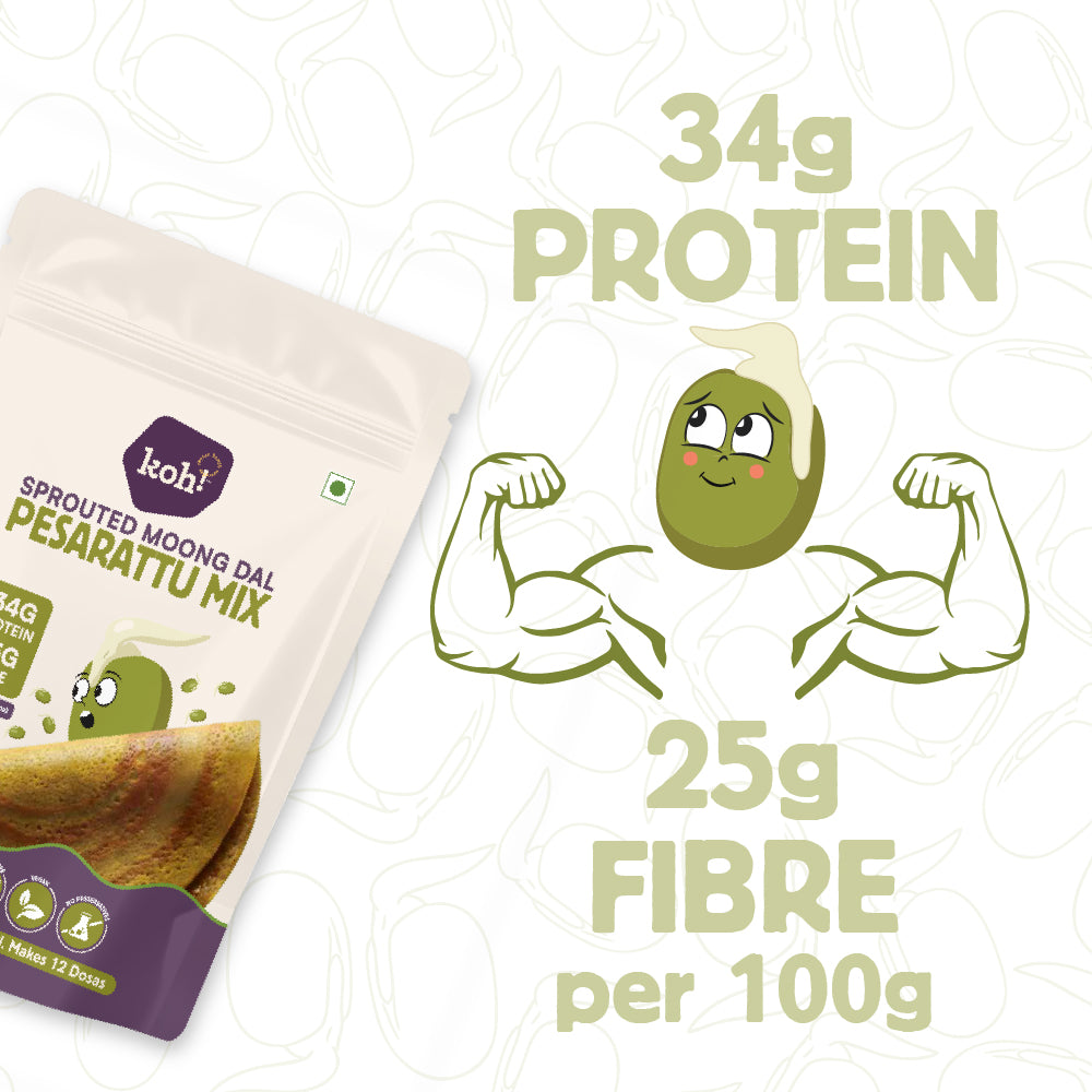 Sprouted Moong Dal Pesarattu Mix