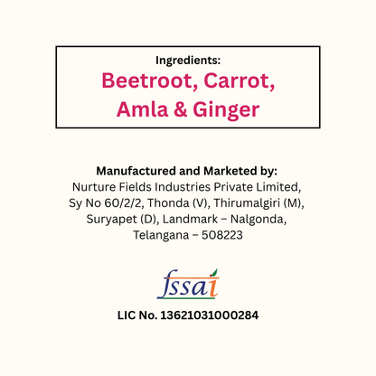 koh! ABC Mix + Ginger | Amla, Beetroot, Carrot & Ginger Blend