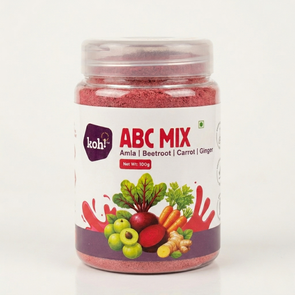 koh! ABC Mix + Ginger | Amla, Beetroot, Carrot & Ginger Blend | 100g