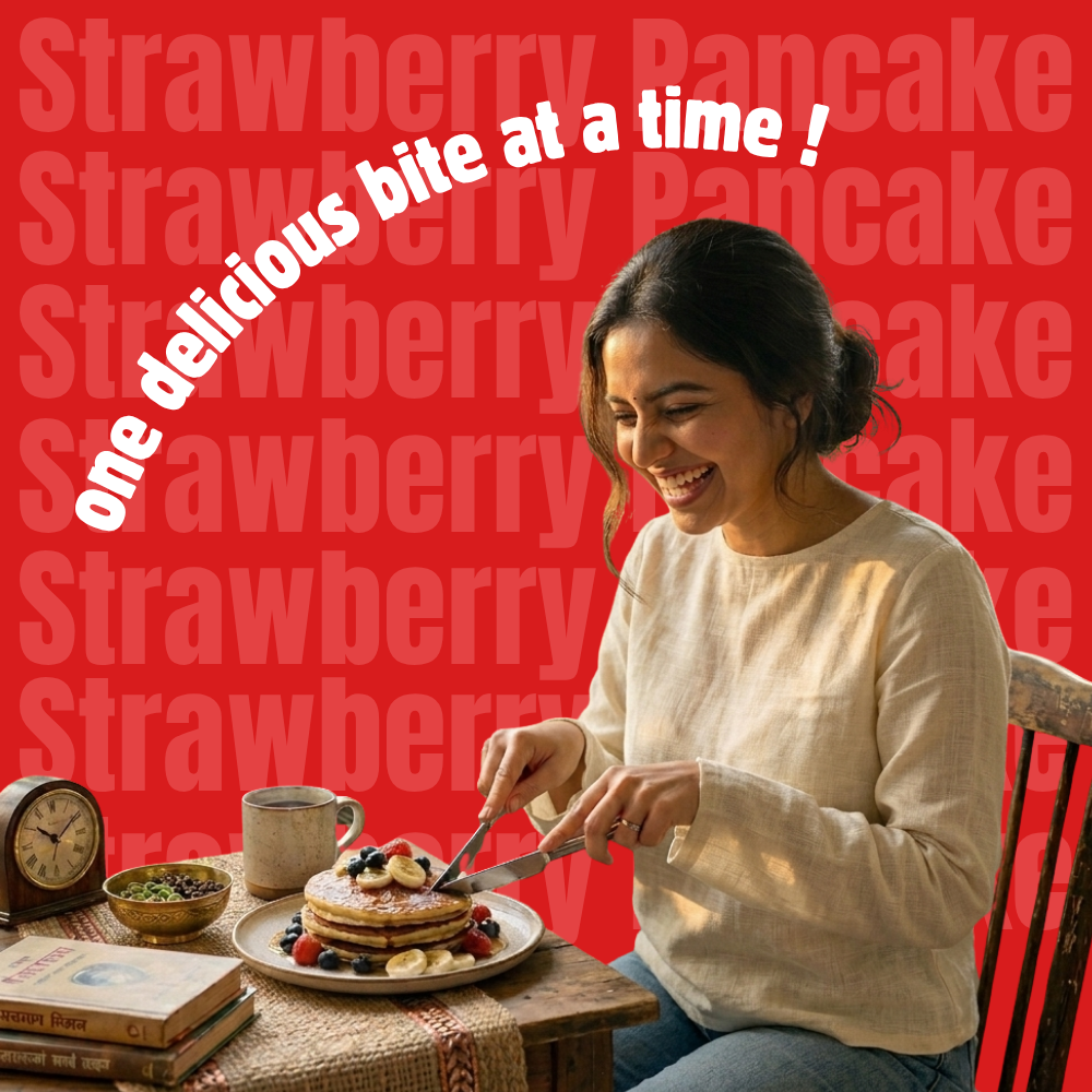 koh! Strawberry Pancake Mix | Whole Wheat, Sprouted Ragi & Oats | 200g