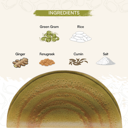 Sprouted Moong Dal Pesarattu Mix