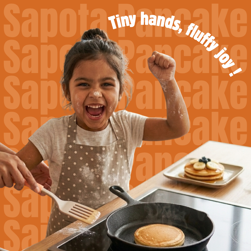 koh! Sapota (Chikoo) Pancake Mix | Whole Wheat, Sprouted Ragi & Oats | 200g