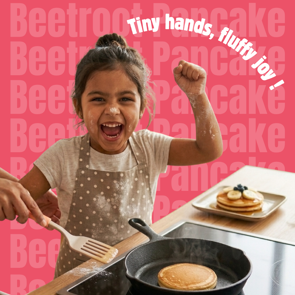 koh! Beetroot Pancake Mix | Whole Wheat, Sprouted Ragi & Oats | 200g