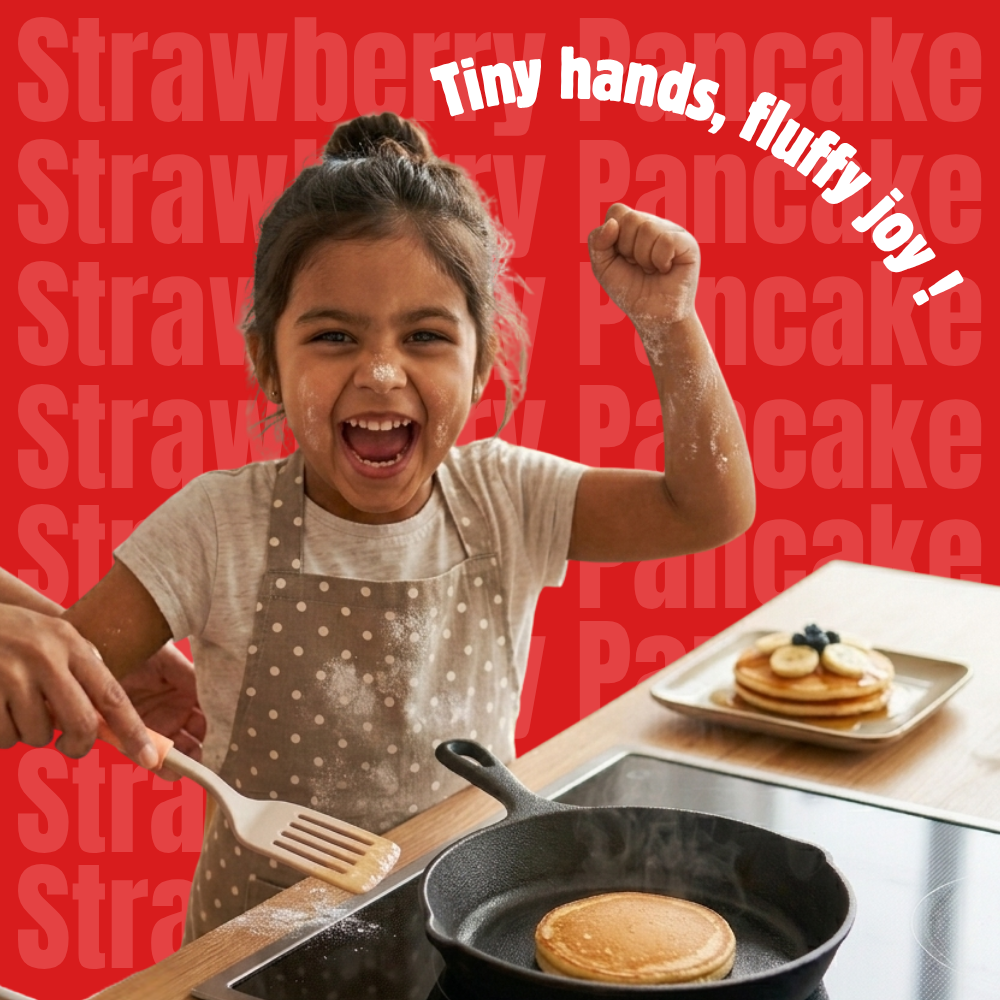 koh! Strawberry Pancake Mix | Whole Wheat, Sprouted Ragi & Oats | 200g