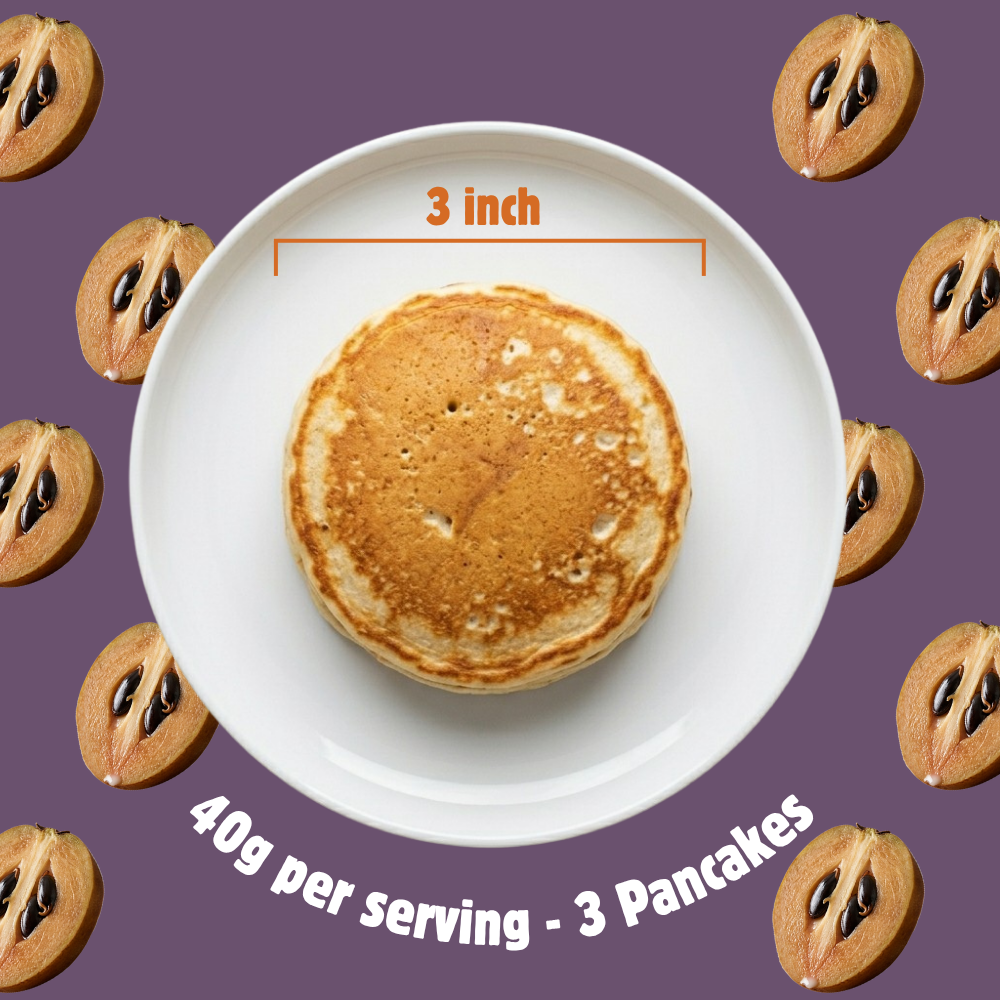 koh! Sapota (Chikoo) Pancake Mix | Whole Wheat, Sprouted Ragi & Oats | 200g