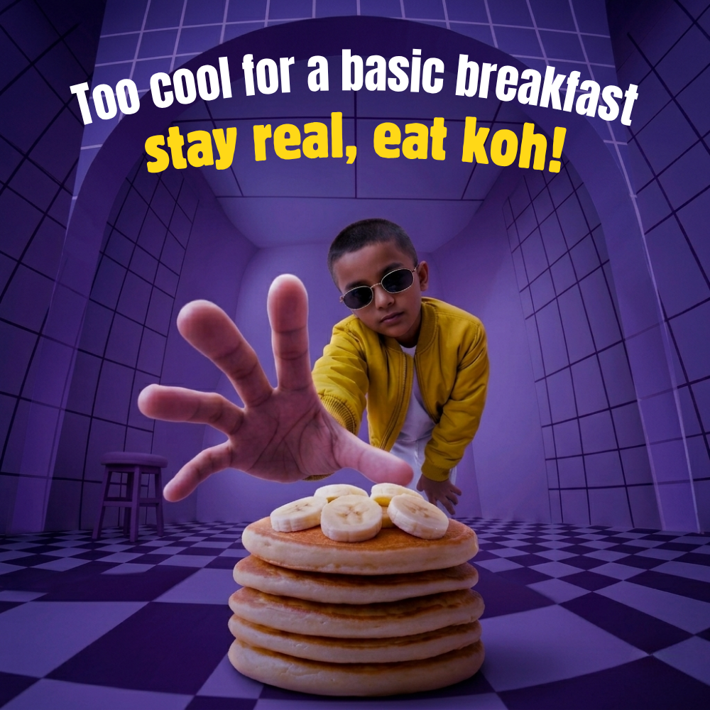 koh! Banana Pancake Mix | Whole Wheat, Sprouted Ragi & Oats | 200g