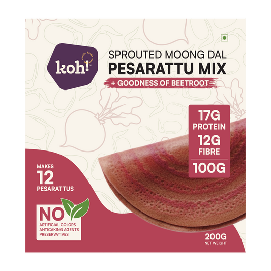 Sprouted Moong Dal Pesarattu Mix + Goodness of Beetroot