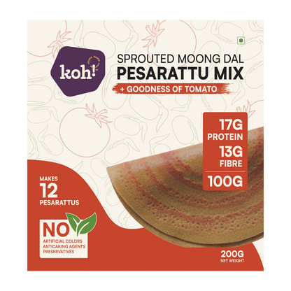 Koh! Sprouted Moong Dal Pesarattu: The Vibrant Rainbow 6-Pack