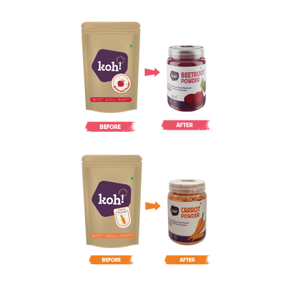 Vibrant Duo - Beetroot & Carrot Powders | 100g x 2