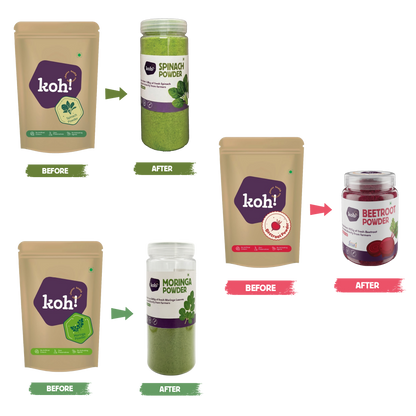 3 Combo: Beetroot, Spinach & Moringa
