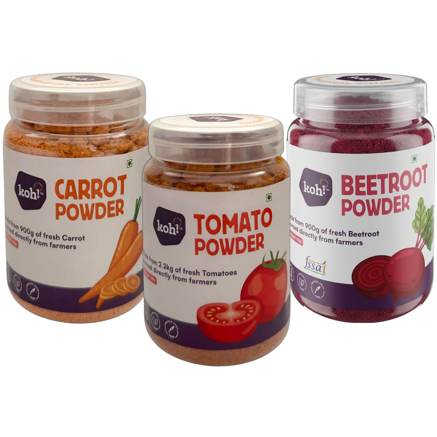 Beetroot, Carrot and Tomato Combo