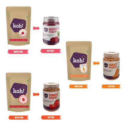 Beetroot, Carrot and Tomato Combo