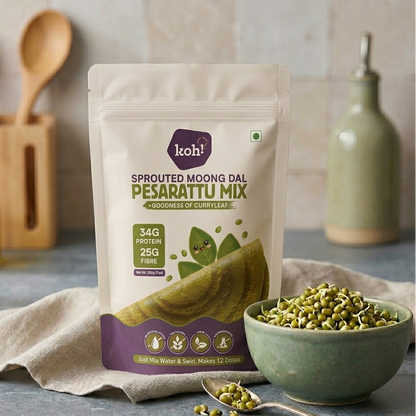 Weekly Breakfast Box — 3 Pesarattu Mixes + 1 Pancake Mix | 200g x 4