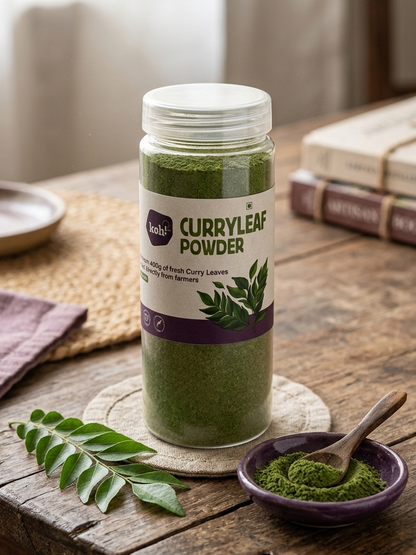 Inside-Out Beauty Bundle: Beetroot + Amla  + Curry Leaf Powders  | 100g x 3