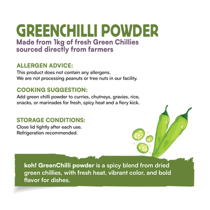 koh! Green Chilli Powder | 100g