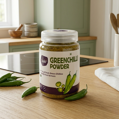 South Indian Pantry Starter Kit — Ginger, Turmeric, Curry Leaf & Green Chilli Powders | 100g x 4