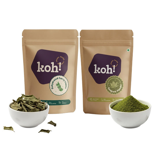 Gongura Powder & Dehydrated Curry Leaves Combo