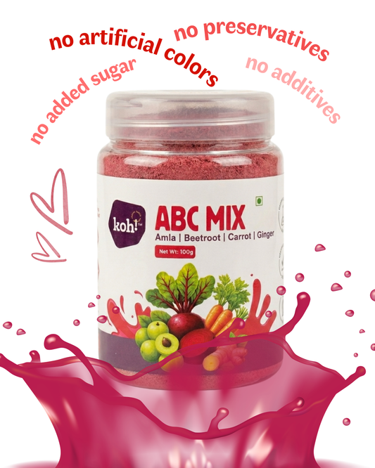 ABC mix + Ginger | For Effortless Mornings | 100g | No Added Sugar | Rich in Fiber