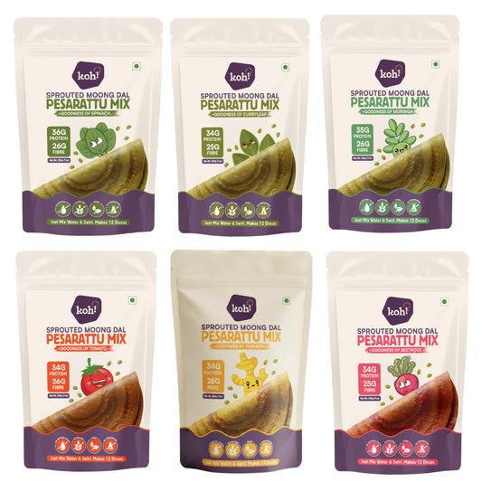 6 Combo: Rainbow Pesarattu Mixes