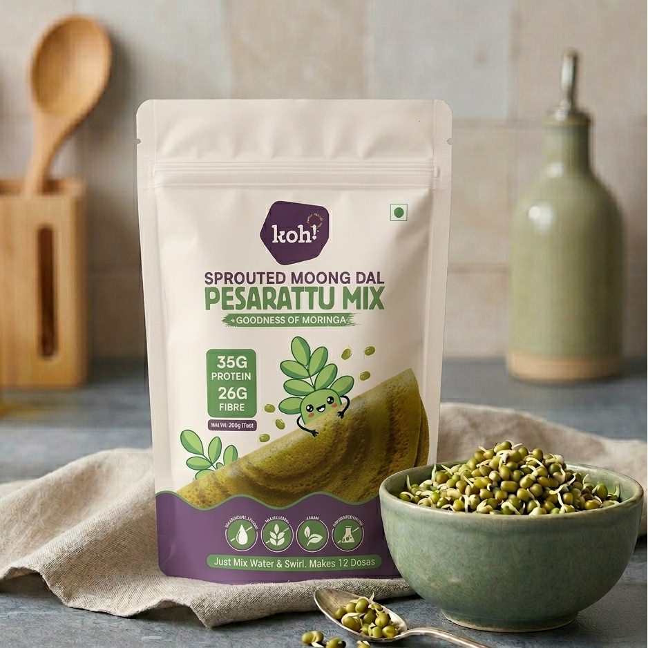 Rainbow Breakfast Box — 3 Flavoured Pesarattu Mixes | 200g x 3