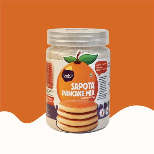koh! Sapota (Chikoo) Pancake Mix | Whole Wheat, Sprouted Ragi & Oats | 200g