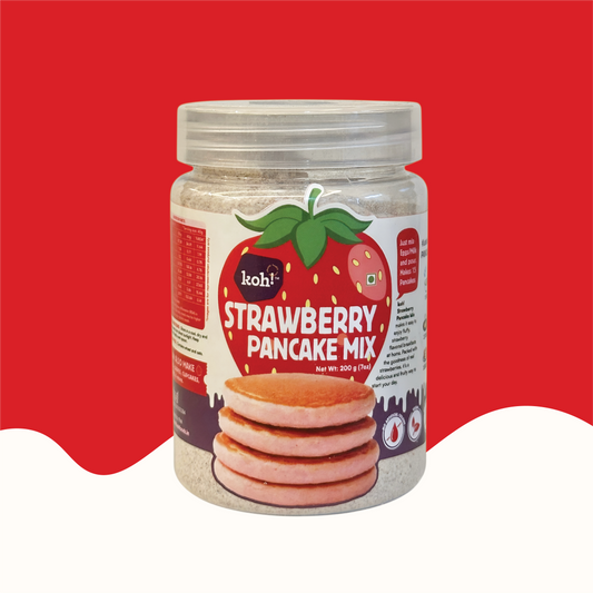 koh! Strawberry Pancake Mix | Whole Wheat, Sprouted Ragi & Oats | 200g