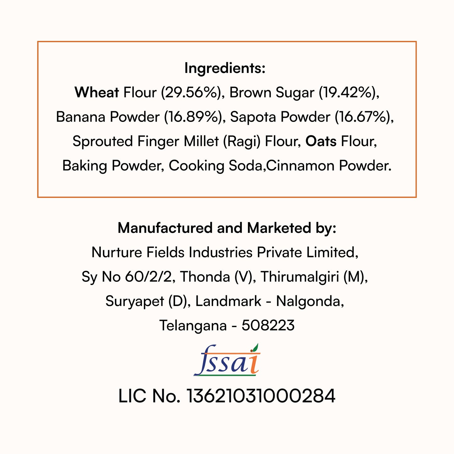 koh! Sapota (Chikoo) Pancake Mix | Whole Wheat, Sprouted Ragi & Oats | 200g