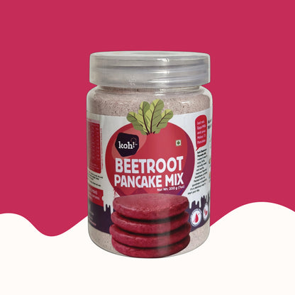 koh! Beetroot Pancake Mix | Whole Wheat, Sprouted Ragi & Oats | 200g