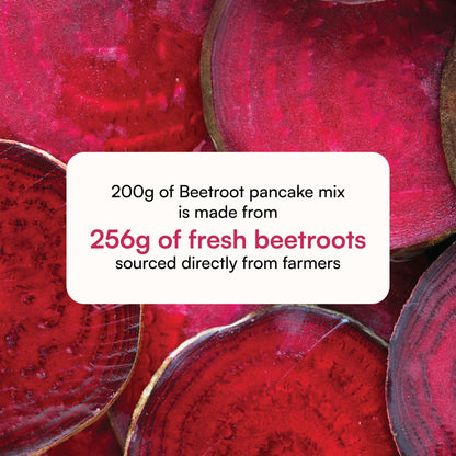 koh! Beetroot Pancake Mix | Whole Wheat, Sprouted Ragi & Oats | 200g
