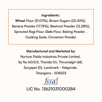 koh! Beetroot Pancake Mix | Whole Wheat, Sprouted Ragi & Oats | 200g