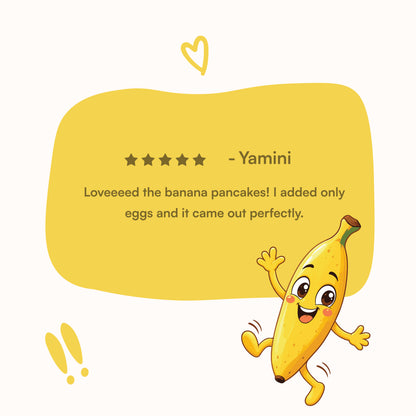 koh! Banana Pancake Mix | Whole Wheat, Sprouted Ragi & Oats | 200g
