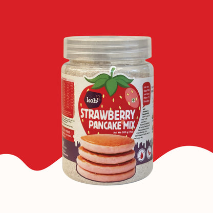koh! Strawberry Pancake Mix | Whole Wheat, Sprouted Ragi & Oats | 200g