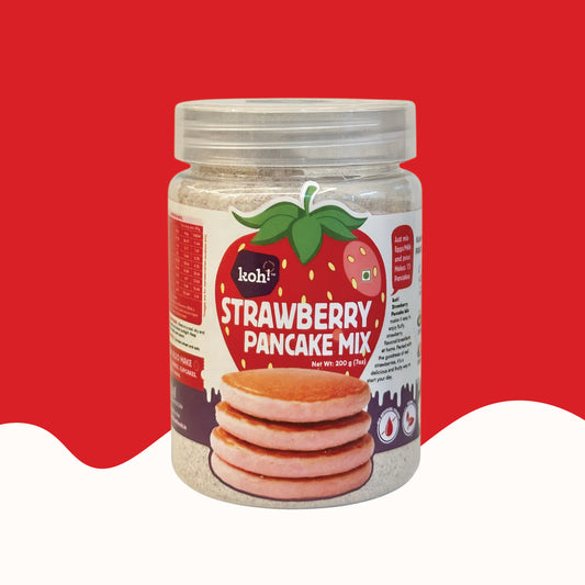 koh! Strawberry Pancake Mix | Whole Wheat, Sprouted Ragi & Oats | 200g