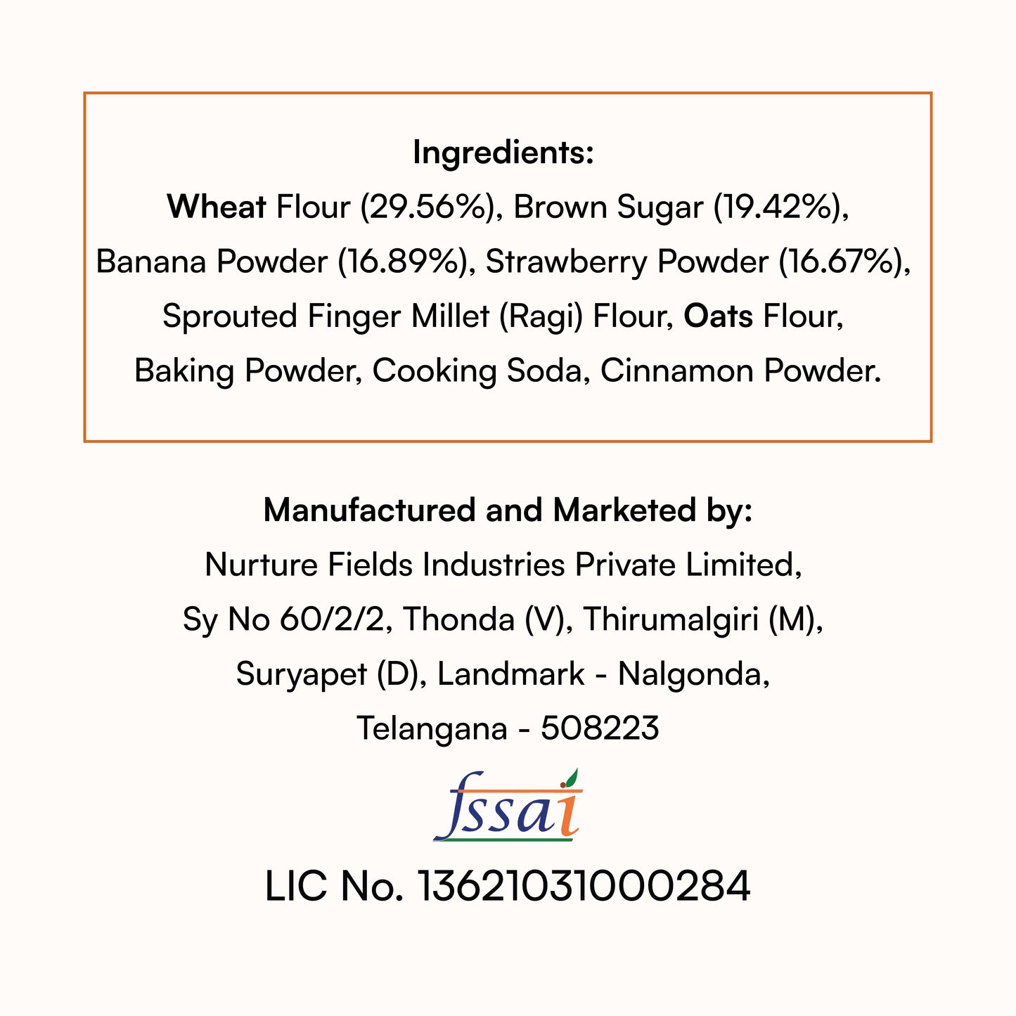 koh! Strawberry Pancake Mix | Whole Wheat, Sprouted Ragi & Oats | 200g