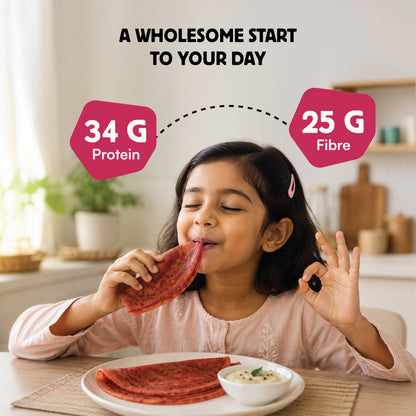 koh! Beetroot Pesarattu Mix | Sprouted Moong Dal | 200g