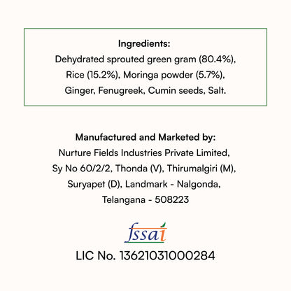koh! Moringa Pesarattu Mix | Sprouted Moong Dal | 200g