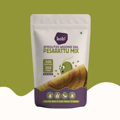 koh! Sprouted Moong Dal Pesarattu Mix | 200g