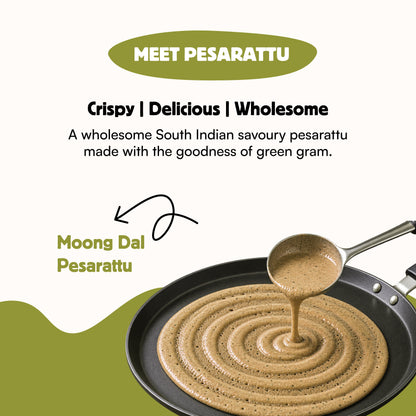 koh! Sprouted Moong Dal Pesarattu Mix | 200g