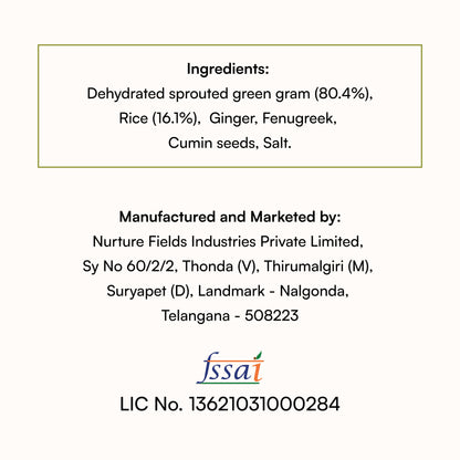 koh! Sprouted Moong Dal Pesarattu Mix | 200g