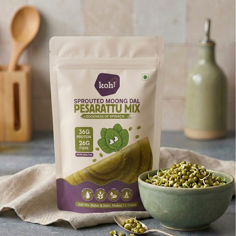 Rainbow Breakfast Box — 3 Flavoured Pesarattu Mixes | 200g x 3