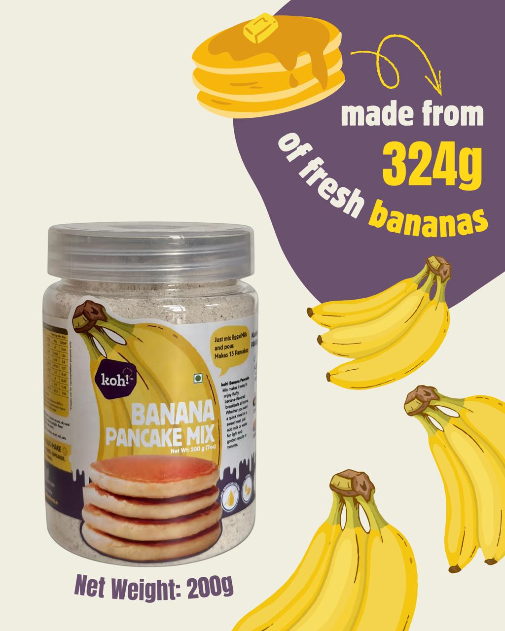 Weekend Pancake Pack — Beetroot, Banana & Sapota Mixes | 200g x 3